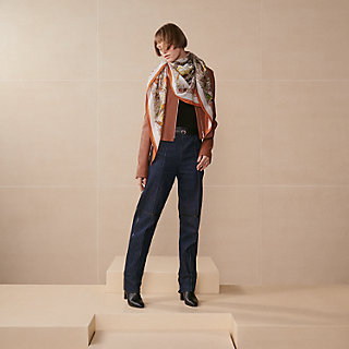 【こなれ感が一際UP】HERMES★GrBBes Dreieckstuch Jungle Love Jungle Love giant triangle | Hermès Mainland China